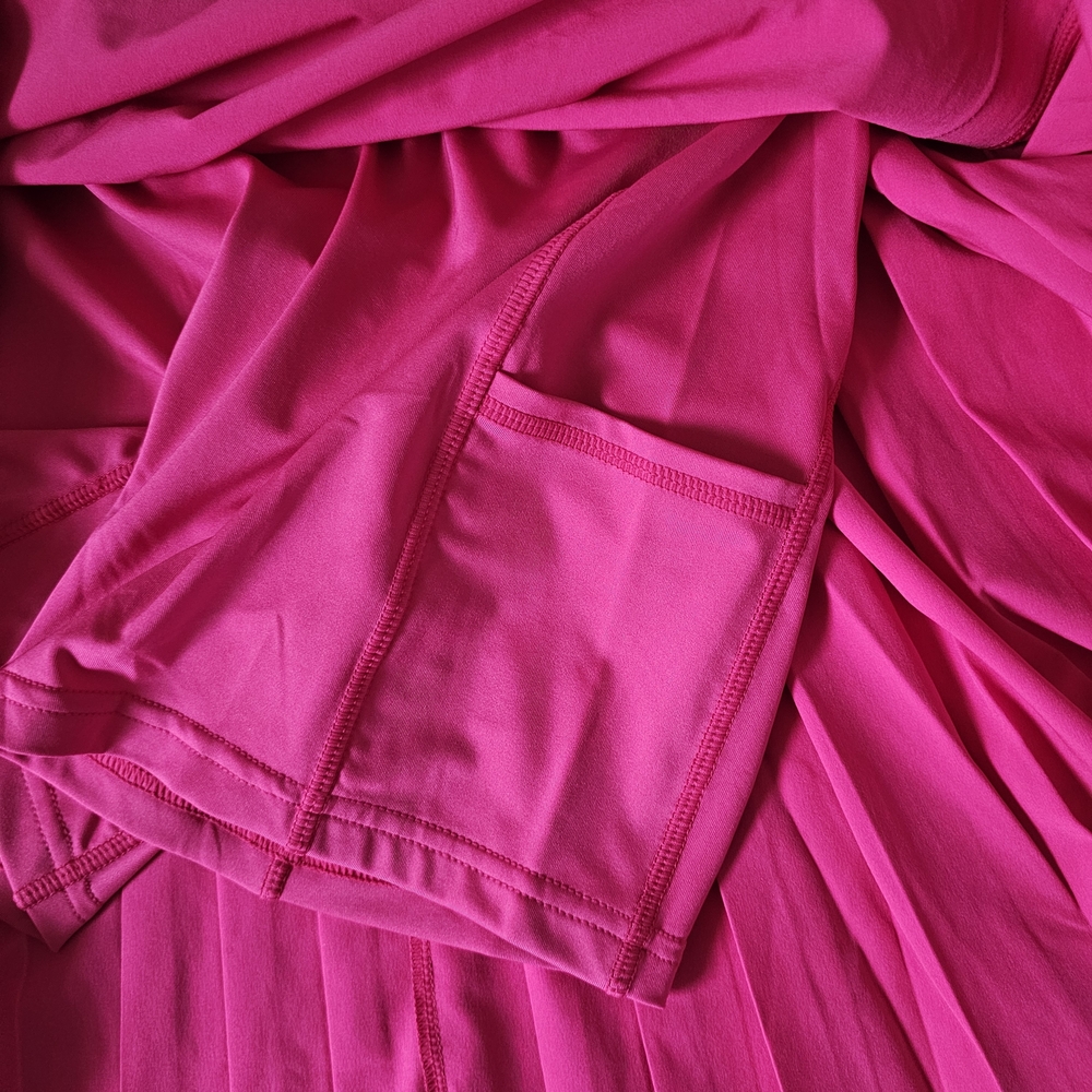 Ralph Lauren X Pink Skort Size M Back Pleats Activewear Stretch Athletic NWT - Picture 6 of 15